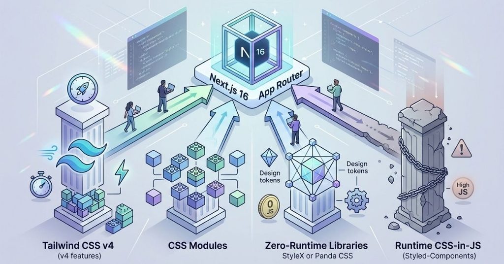 next.js 16 app router styling guidance 2026